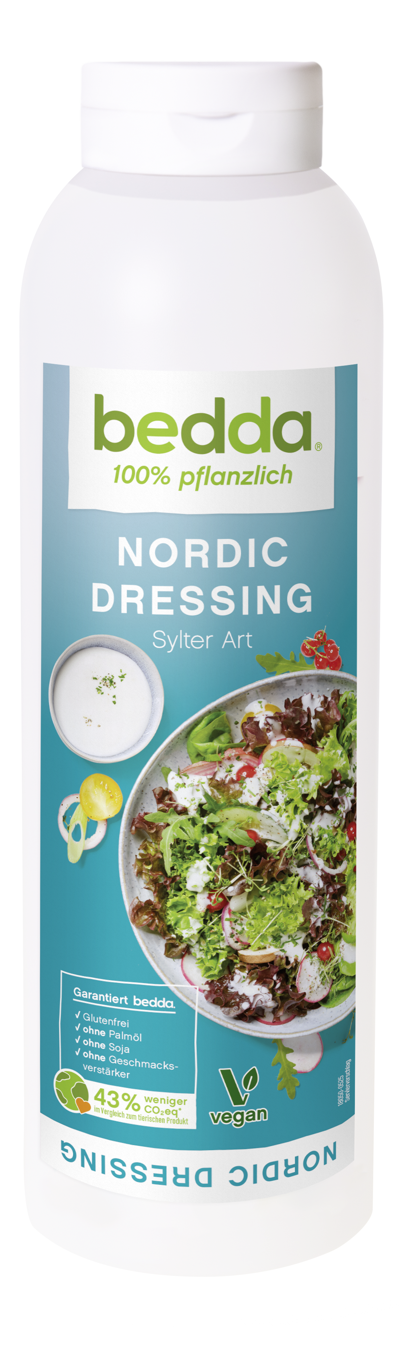 Veganes Nordic Dressing von bedda in der 1-L-Flasche