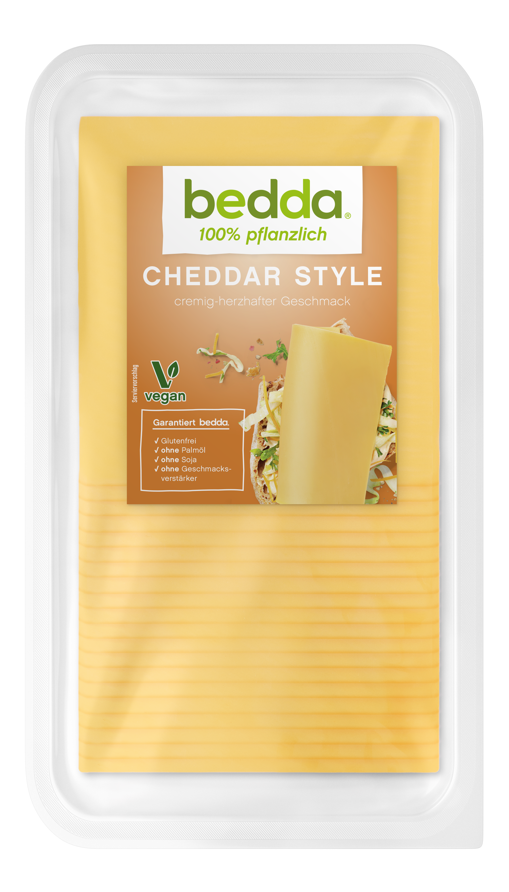bedda Scheiben Cheddar Style in der 500-g-Packung