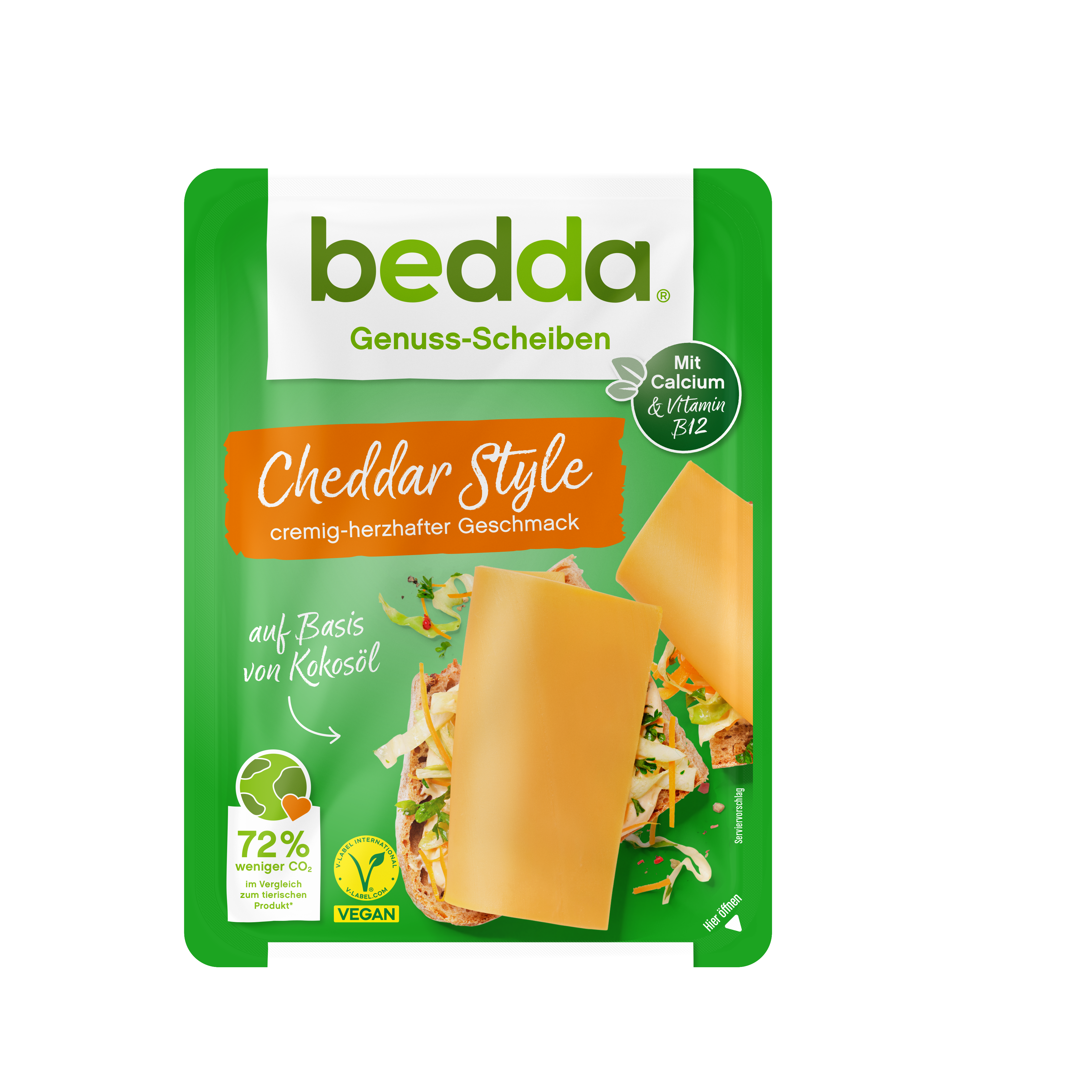 bedda Scheiben Cheddar Style in der 150-g-Packung